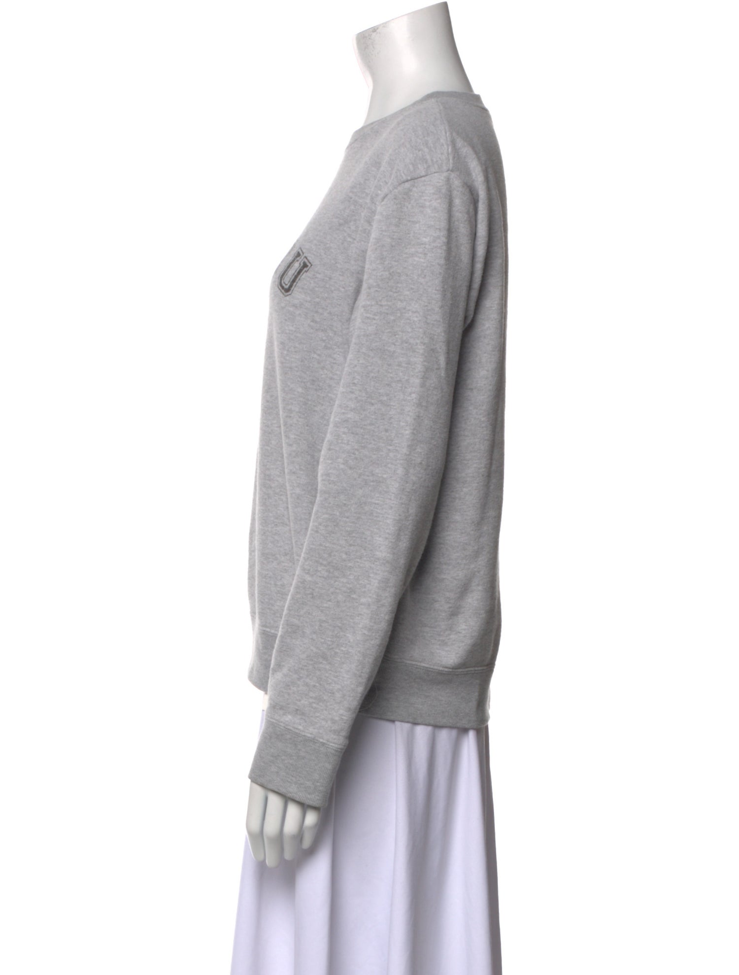 Yves Saint Laurent Graphic Print Crew Neck Sweatshirt